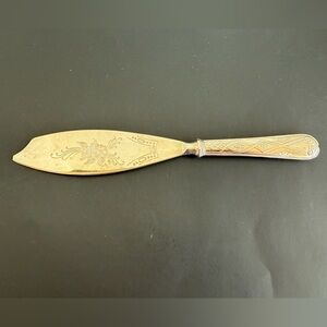 1000 Silver Cake/Pie Server Silver Plated Italian Knife "La S Marco" Stamp